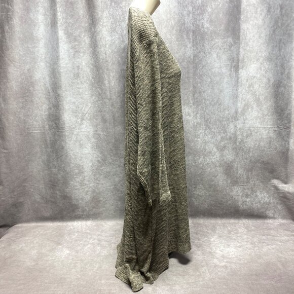 Catherines Plus Size 2X Loose Knit Tunic Top With Scoop Neckline 3/4 Sleeves - Picture 6 of 8